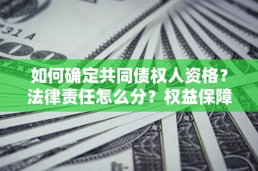 济南如何确定共同债权人资格？法律责任怎么分？权益保障技巧揭秘！