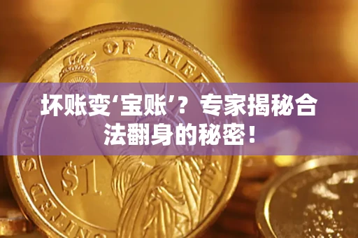 济南坏账变‘宝账’？专家揭秘合法翻身的秘密！