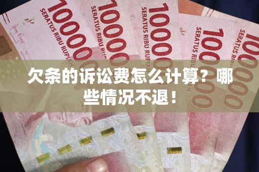 济南欠条的诉讼费怎么计算？哪些情况不退！