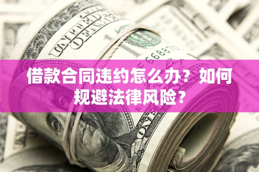 济南借款合同违约怎么办？如何规避法律风险？